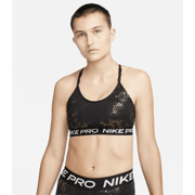 Nike - W NP DF INDY STRPY SPARKLE BRA Women's Light-Support Padded Strappy Sparkle Sports Bra